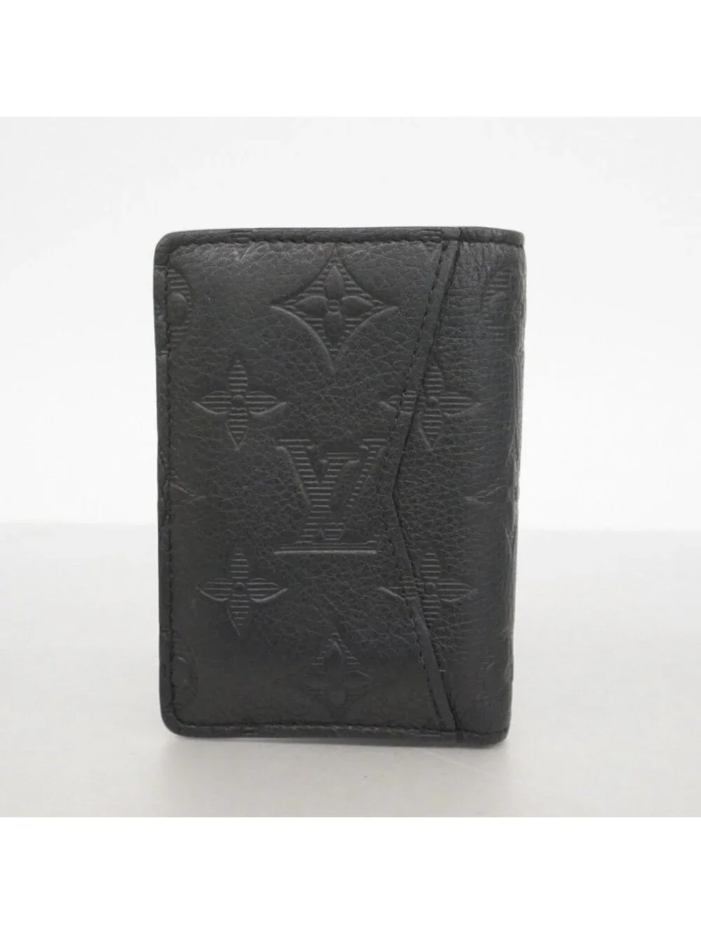 Louis Vuitton Card Case Monogram Shadow Organizer de Poche Black